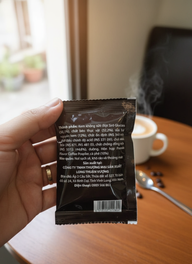 Gói cà phê 3 trong 1 Cafe NGON tiện lợi pha 2 phút
